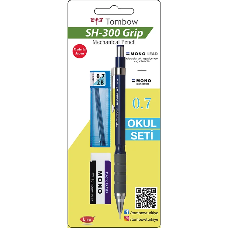Tombo Sh-300 Girip Ok Seti 0.7mm Koyu Mavi Gr44 R7.s1