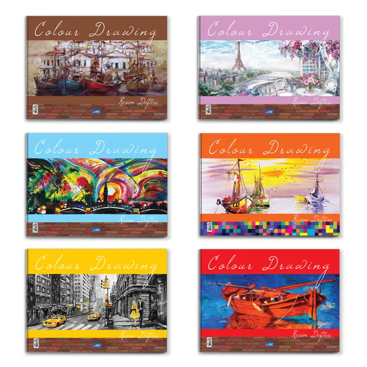 Umut 35x50 Spiralli Karton Kapak Resim Defteri 15 Yaprak