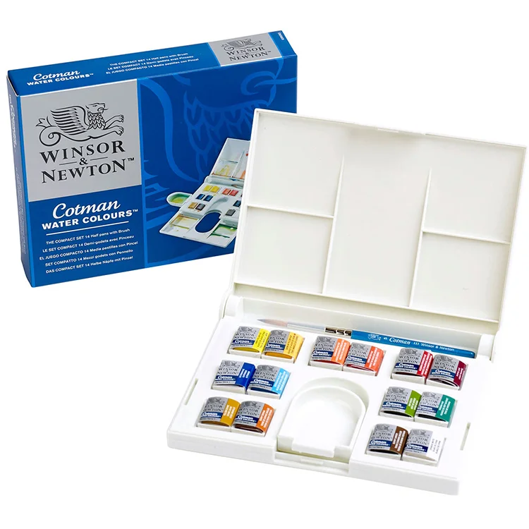 Winsor Newton Cotman Sulu Boya Kompakt Set 14xyarım Tablet Lv-wn-0390083