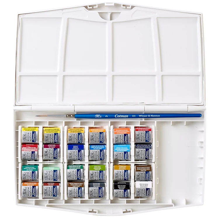 Winsor Newton Cotman Sulu Boya Plus Boyama Seti 24xyarım Tablet Lv-wn-0390376