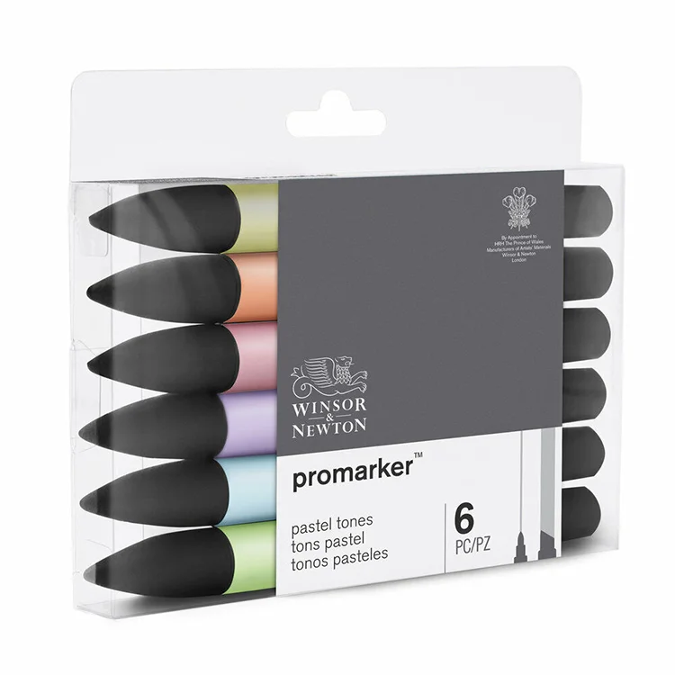 Winsor Newton Promarker 6lı Set Pastel Tonları Lv-wn-0290113