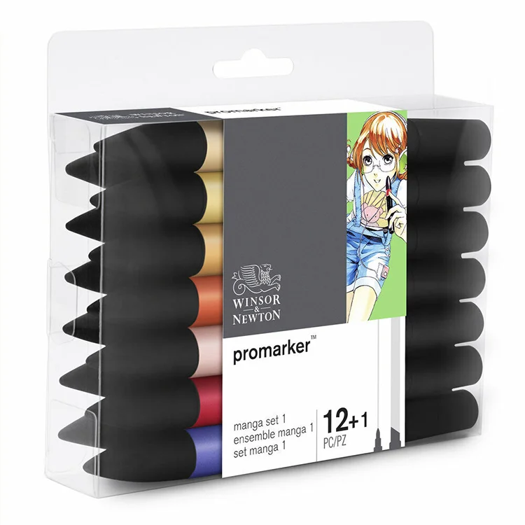 Winsor Newton Promarker Mang.set 12 Rn+kar 0290139