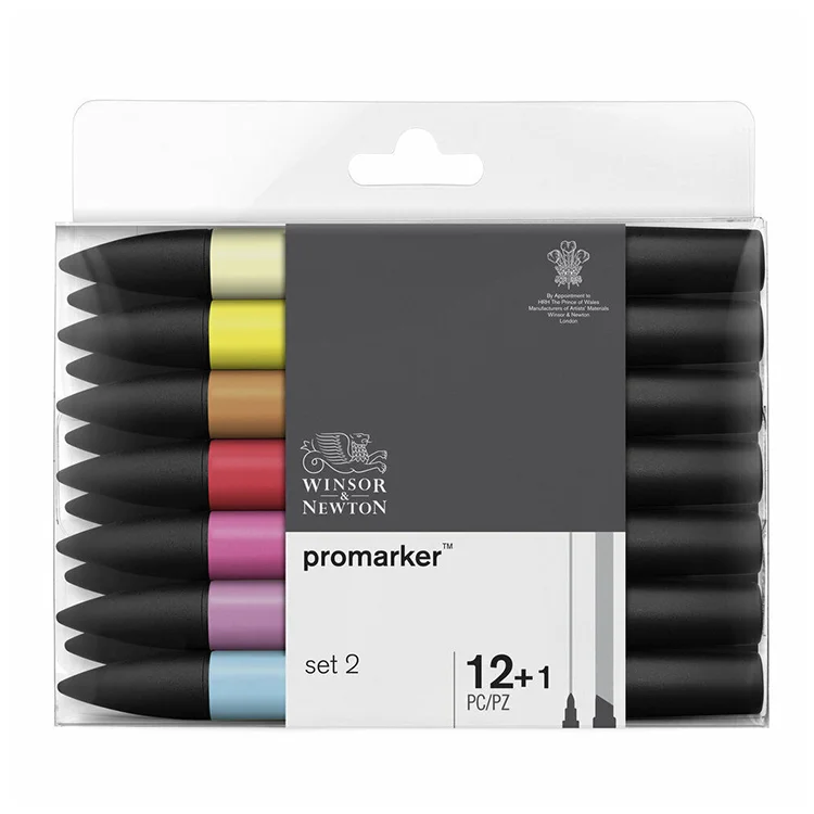 Winsor Newton Promarker Set 2(12 Rnk+karış)0290138