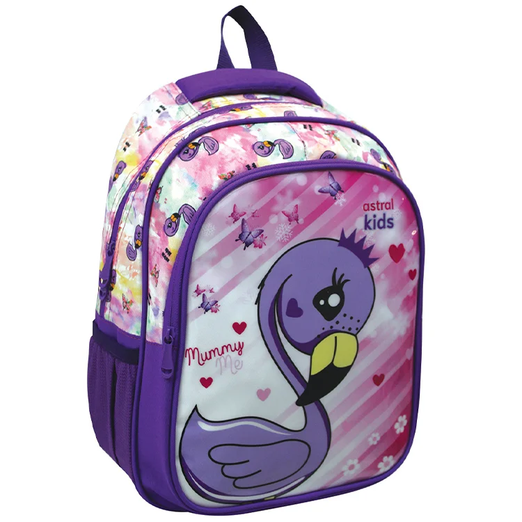 Yıldız Astral Cartoon İlkokul Çantası Takım Flamingo Mor 04368 Yldz