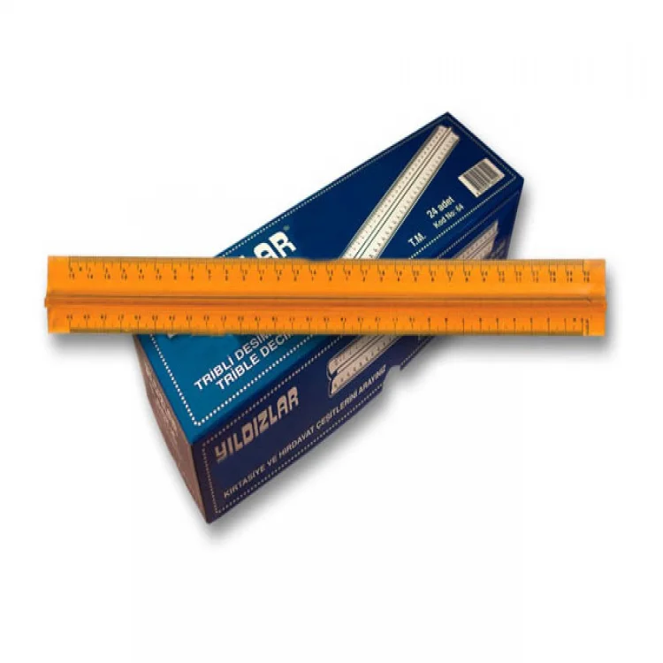 Yıldızlar Cetvel 30 Cm Tribli Desimetre 064