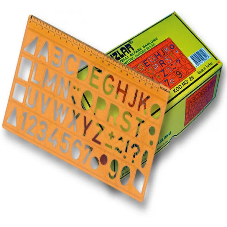 Yıldızlar Şablon 22 Cm Harf 028