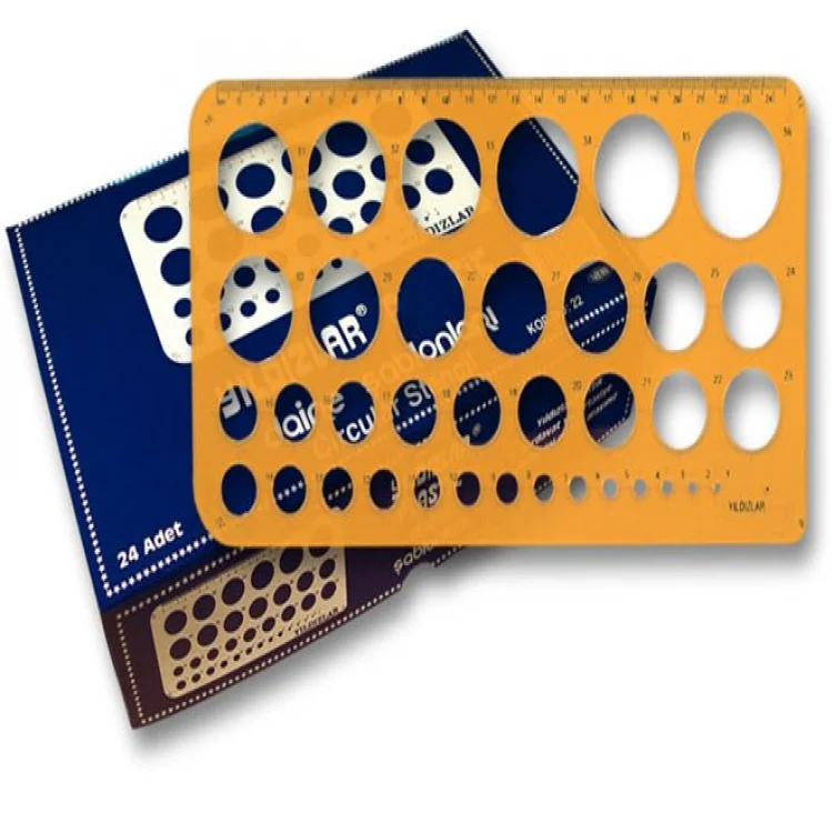 Yıldızlar Şablon Daire Büyük 022