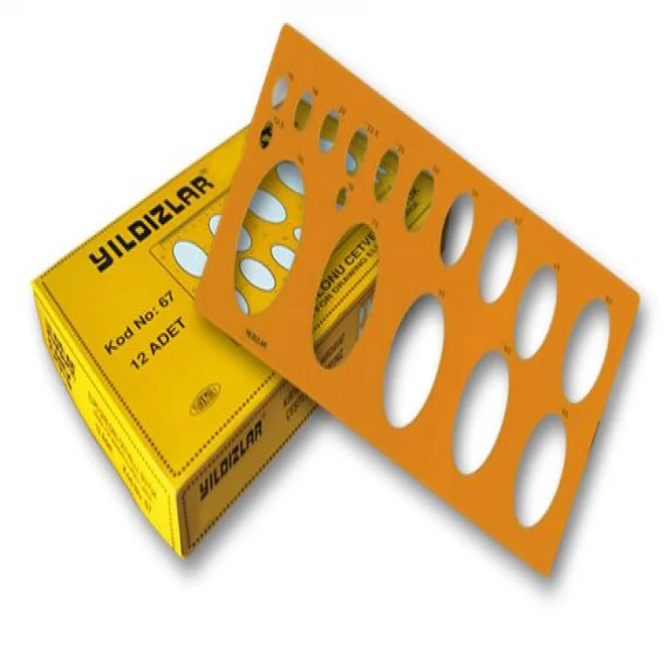 Yıldızlar Şablon Elips Büyük 067