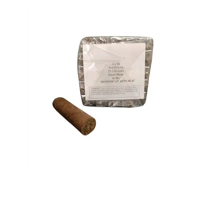 El Yapımı Natural Dominik Kısa Kalın Puro 25li