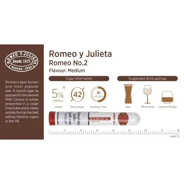 Romeo y Julieta No 2 Tubos 10lu Puro