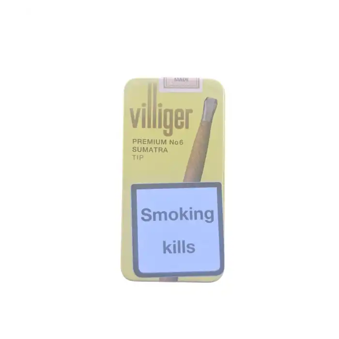 Villiger Sumatra No6 sigarillo 1 Karton (50 Adet) ağızlıklı puro
