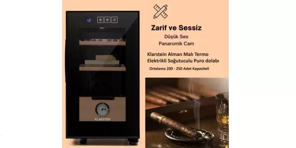 elektrikli puro dolabı humidor nedir