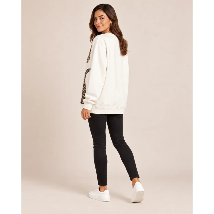 Leopar Baskılı Sweat Shirt