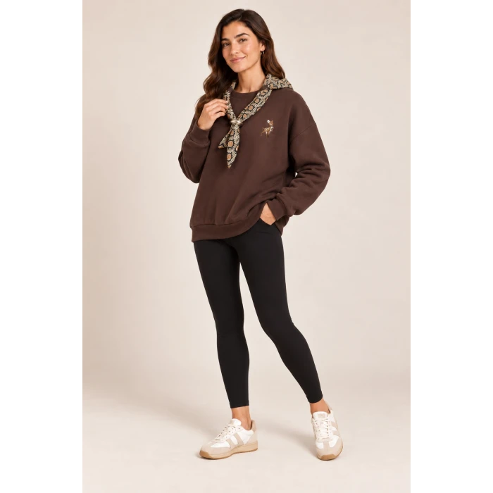 Fularlı Sweat Shirt