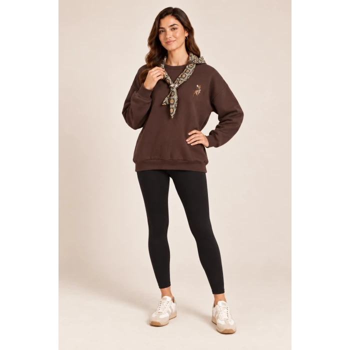 Fularlı Sweat Shirt