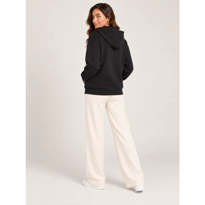 Üç İplik Kapüşonlu Fermuarlı Sweatshirt