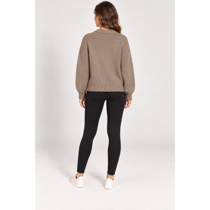 Lavin Baklava Desenli Oversize Triko Tunik