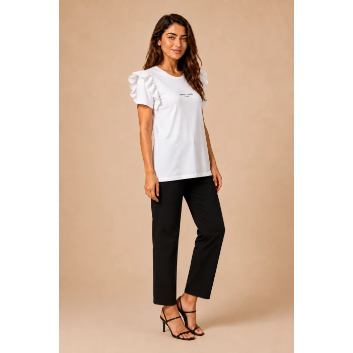 Fırfır Kollu T-Shirt