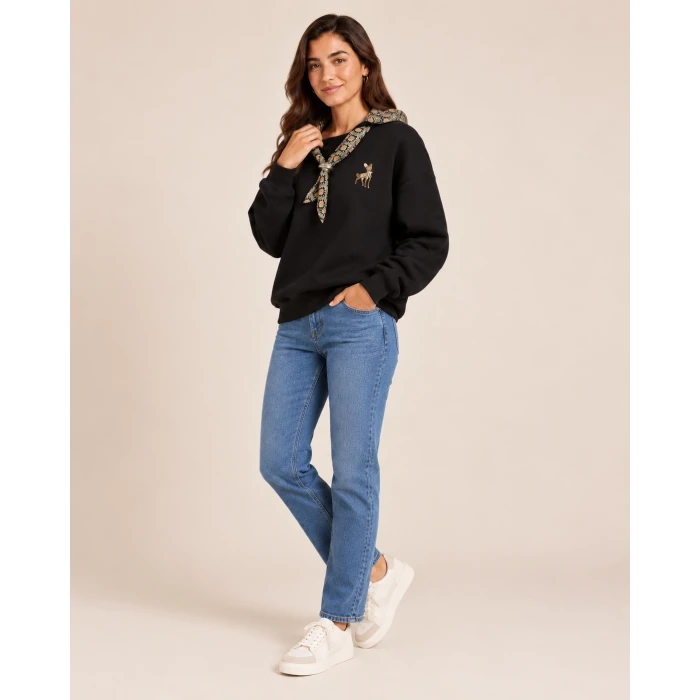 Fularlı Sweat Shirt