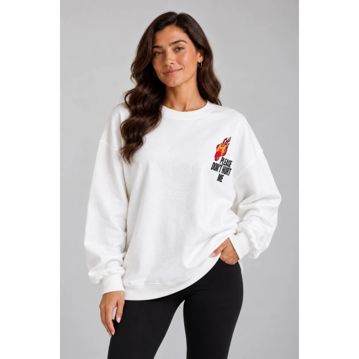 Kaktüs Baskılı Şardonlu Sweatshirt