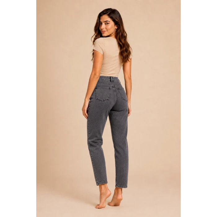 Mom Jeans Kot Pantolon
