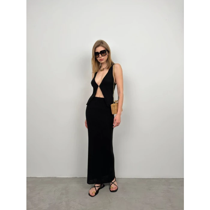 Livia Dokulu Maxi Etek