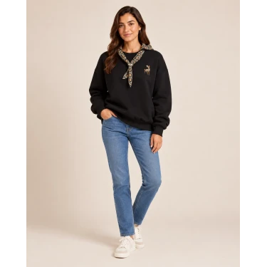 Fularlı Sweat Shirt