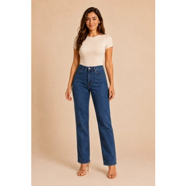 Mom Jeans 03 Kot Pantolon