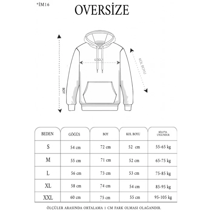 3 İplik Kapşonlu Sweatshirt Hoodie - Siyah