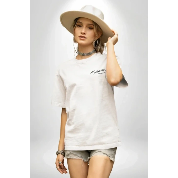 30 Ağustos Zafer Bayramı Atatürk Temalı Oversize Bisiklet Yaka T-shirt - Beyaz