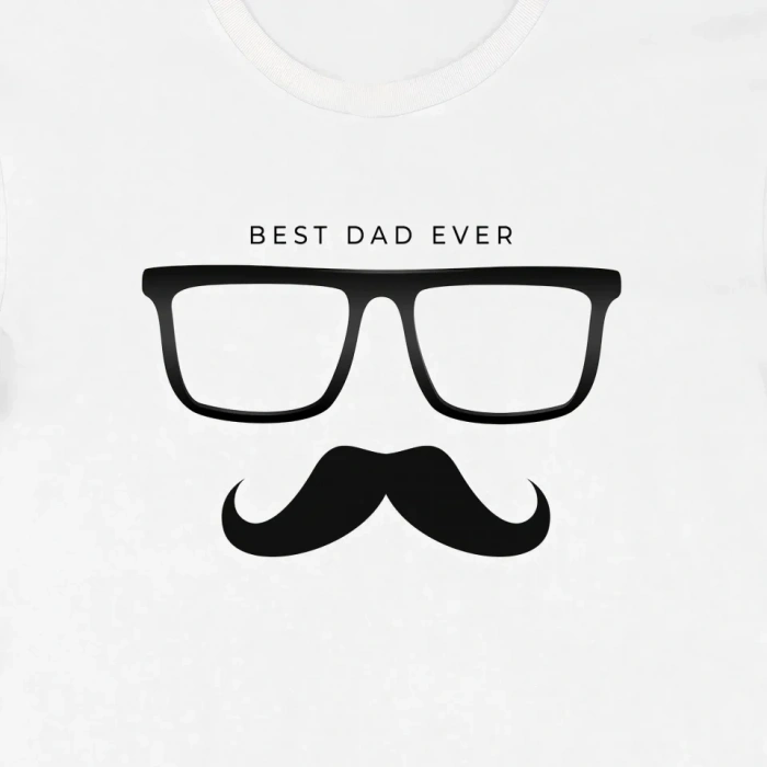 Babalar Günü Hediye Baba Temalı Baskılı Oversize Bisiklet Yaka T-shirt - Beyaz