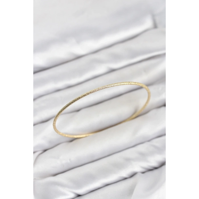 CM Gold Renk Simli Model 65 mm Bilezik - Lisinya