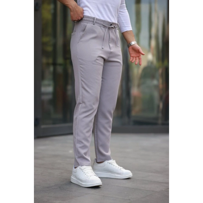 Erkek Beli Bağcıklı Jogger Pantolon