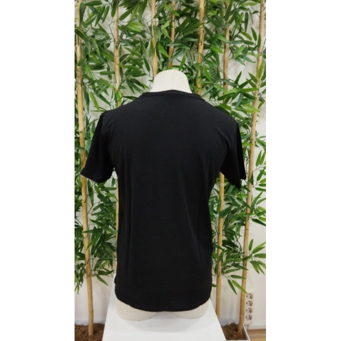 Erkek Bisiklet Yaka Kedi Baskılı Süprem T-shirt