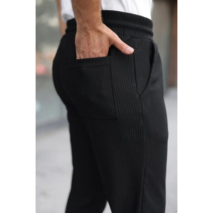 Erkek Fitilli Beli Lastikli Rahat Pantolon