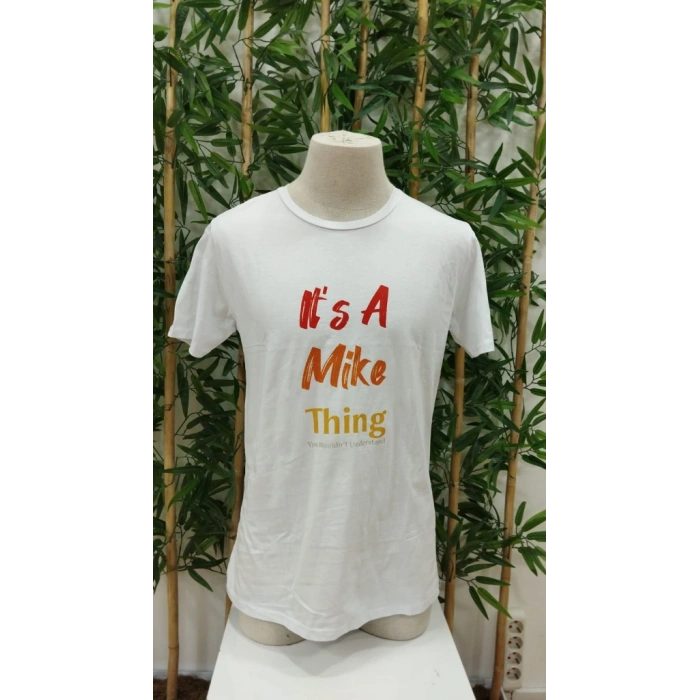 Erkek It Is A Mike Thing Baskılı Erkek T-shirt