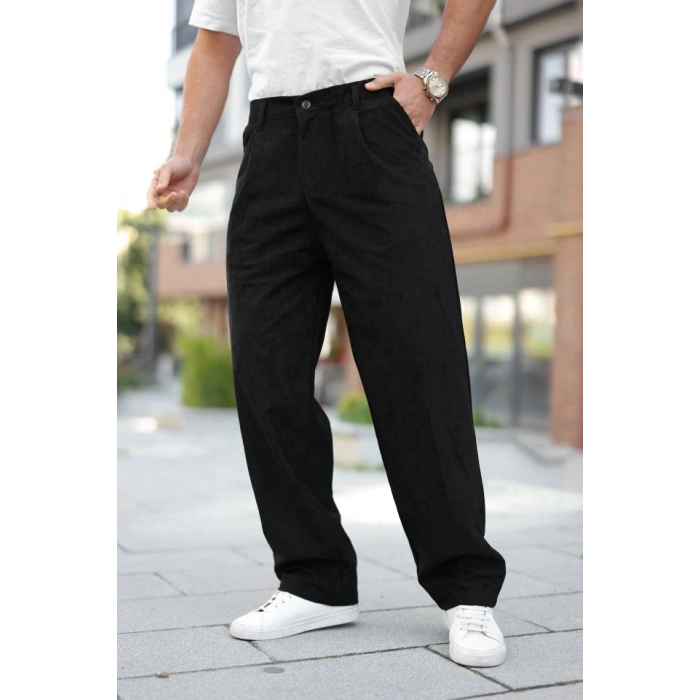 Erkek Kadife Baggy Pantolon