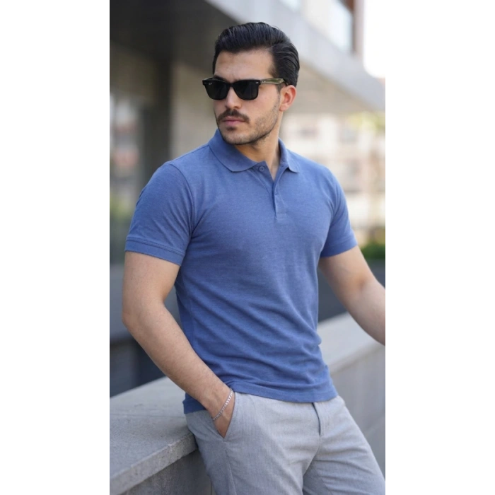 Erkek Kısa Kollu Yakalı Tişört
