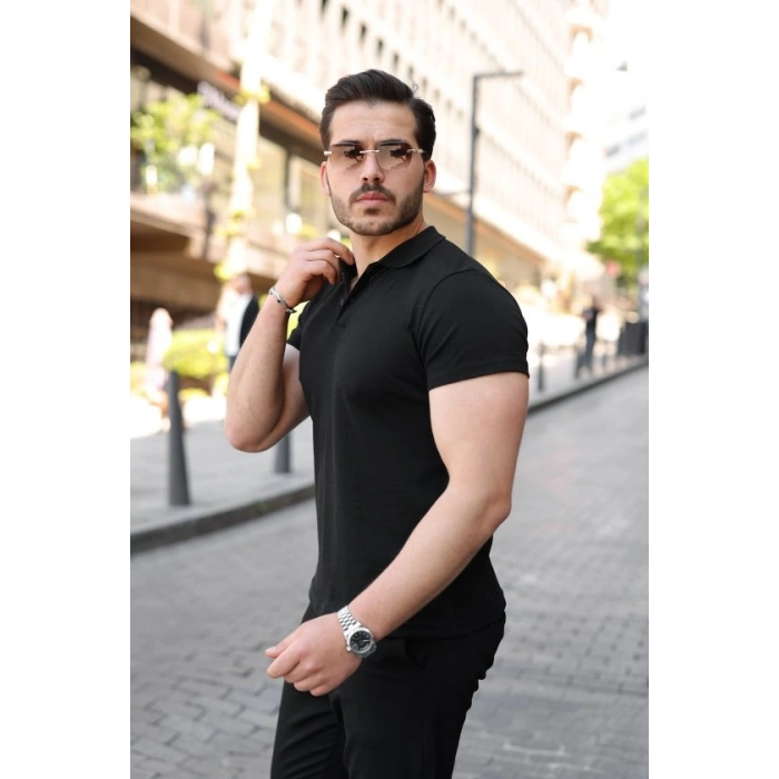 Erkek Kısa Kollu Yakalı Tişört