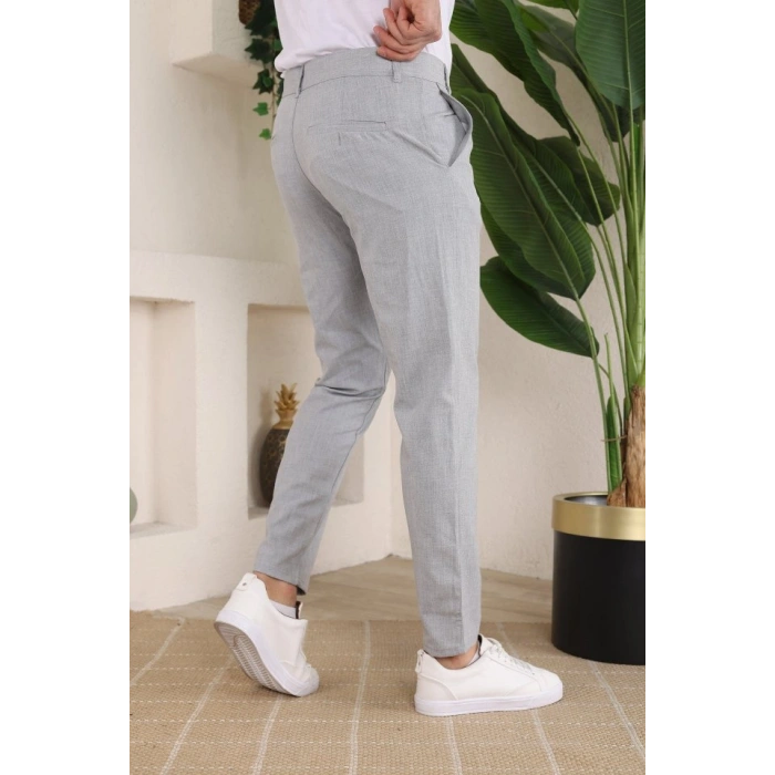 Erkek Slim Fit Dilli Kumaş Pantolon