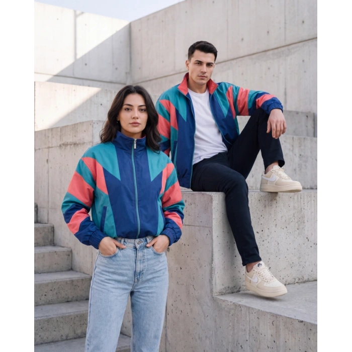 Kadın - Erkek 80ler Dönemi Retro Ceket