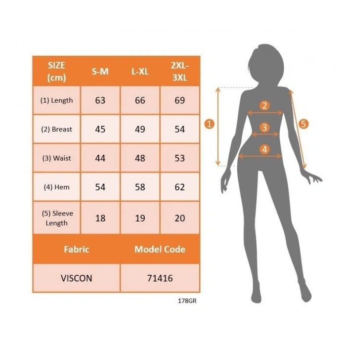 Kadın Kısa Kollu V Yakalı Viskon Bluz
