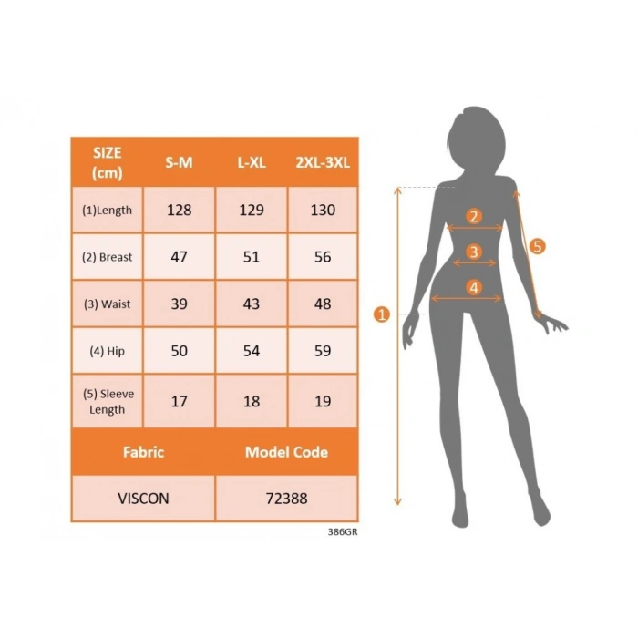 Kadın Kısa Kollu V Yakalı Yan şerit Detaylı Viskon Uzun Elbise