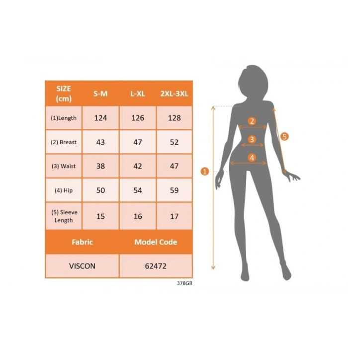 Kadın Kısa Kollu Yuvarlak Yakalı Yakası Renkli Kiloş Midi Viskon Elbise