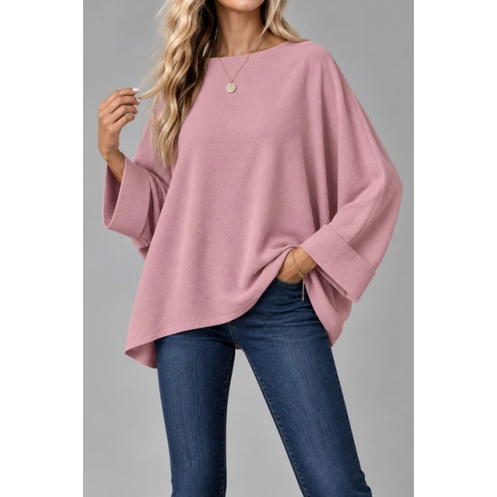 Oversize Yarasa Kol Bluz