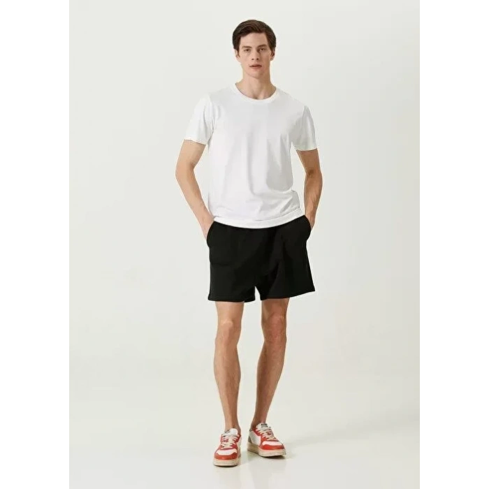 Unisex Basic Bisiklet Yaka Regular T-Shirt - Beyaz