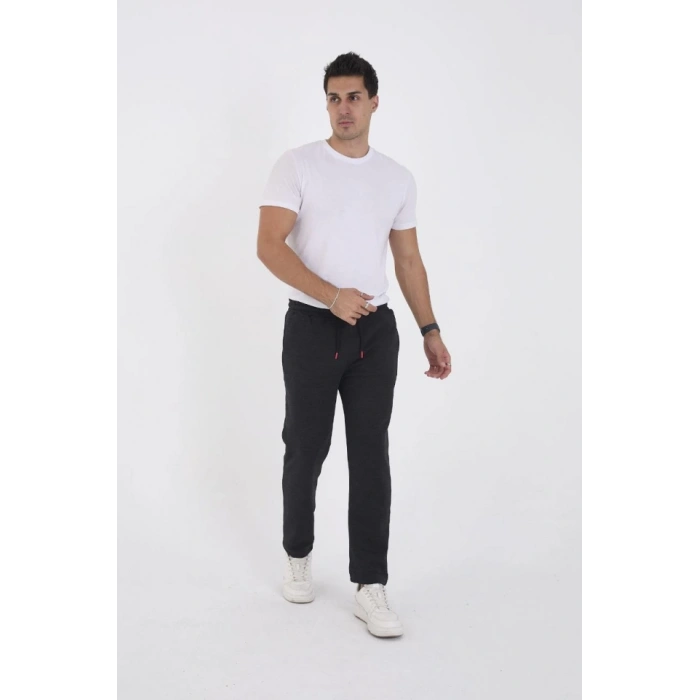 Unisex Üç İplik Basic Eşofman Pantolon - Antrasit