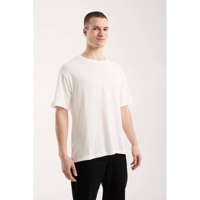 Urban Basic Oversize Erkek T-Shirt - Beyaz