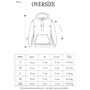 3 İplik Kapşonlu Sweatshirt Hoodie - Siyah