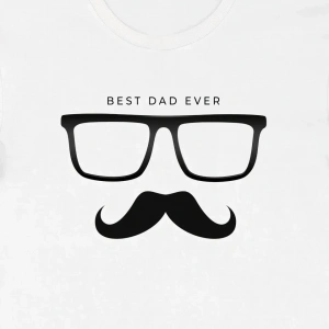 Babalar Günü Hediye Baba Temalı Baskılı Oversize Bisiklet Yaka T-shirt - Beyaz